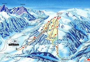 Mapa estacion esqu� Sillian 