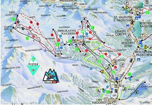 Mapa estacion esqu� Nauders 