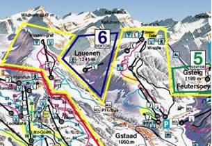 Karte Skistation Ch�teau d�Oex 