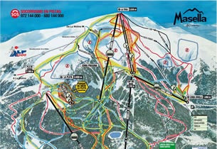 Mapa estacion esqu� Masella