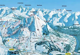 Mapa estacion esqu� Le Grand Bornand 